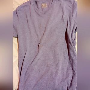Light purple high v neck shirt